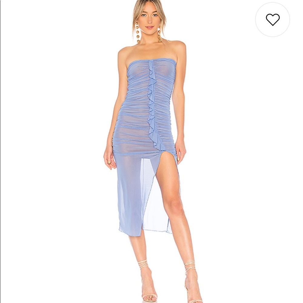 MAJORELLE Brady Dress In Robin Egg Blue